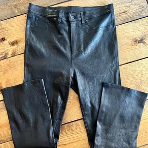 Rag & Bone Hana Black leather pants Size 31